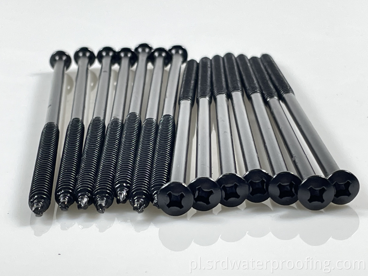 black fasteners for roofing